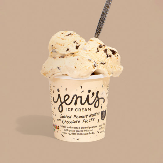 Salted Peanut Butter with Chocolate Flecks Pint Jeni's Splendid Ice Creams